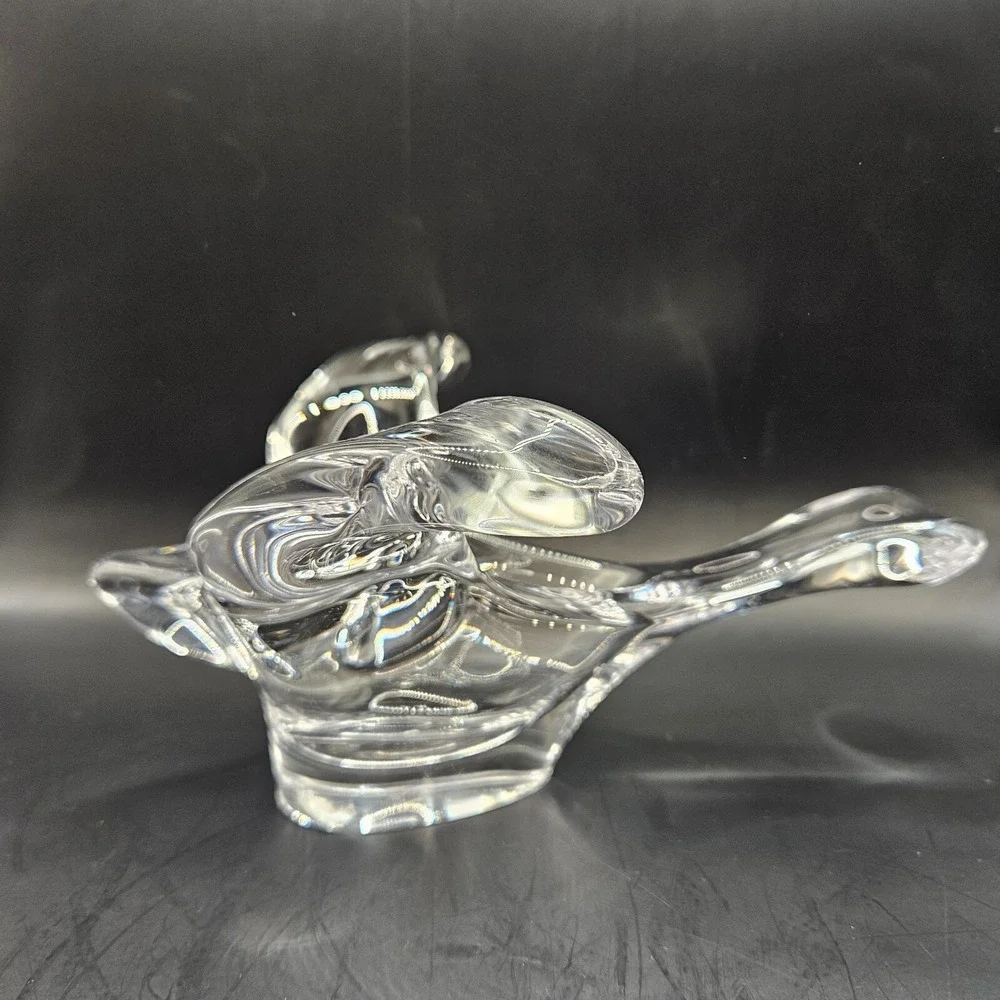 Vtg 1980's Princess House Lead Crystal Dove‎ Bird Voltive Candle Holder